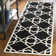 Rodgers Hand Woven Flat Weave Wool/Cotton Geometric Rug in Ivory/Black