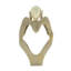 Figurine humaine abstraite en aluminium 6 x 4 x 11 po
