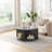 4-Piece Industrial Round Coffee Table-1936087637