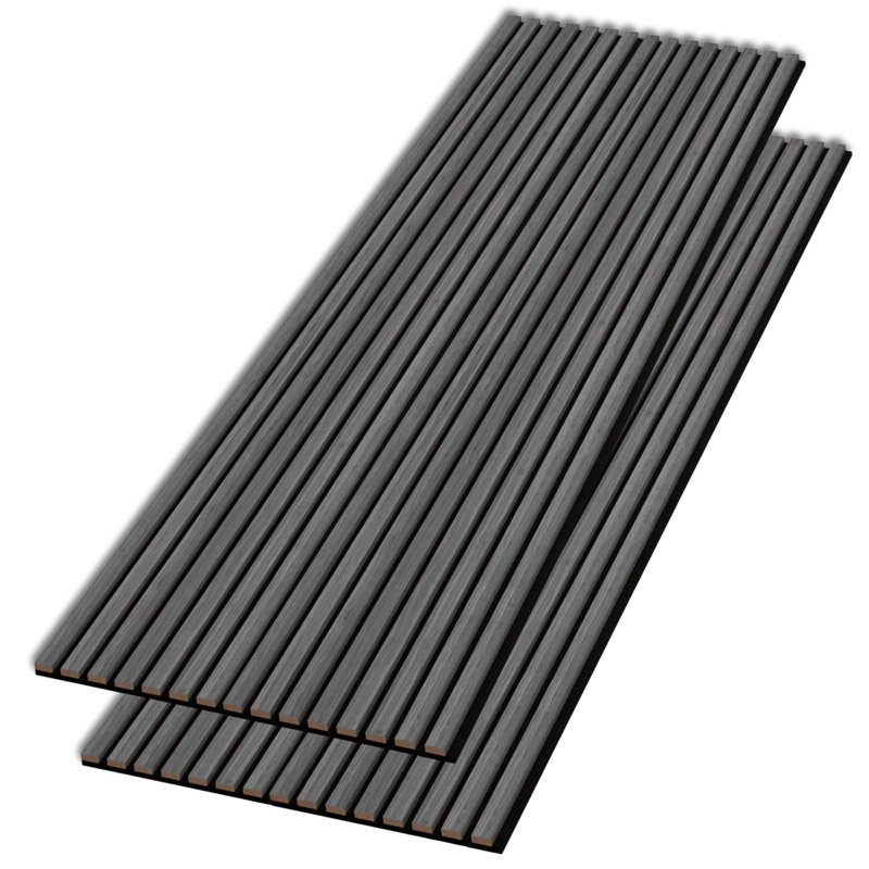 2Pcs x 94.5" L x 24" W Acoustic Wood Wall Paneling,Decorative Soundproof Panels for Walls and Ceilings, 3D Slat Wood Wall Panels(31 Sq.ft./Case)