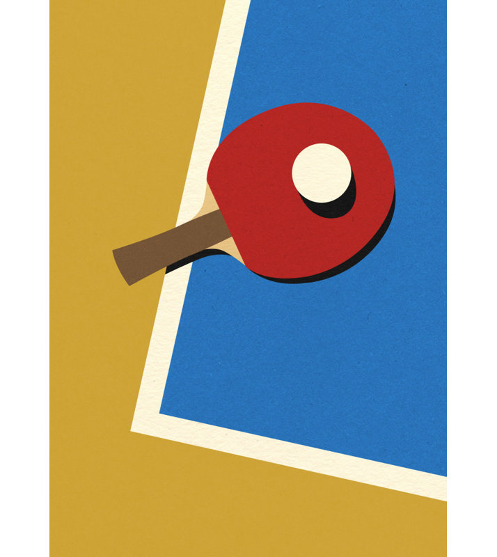 Table Tennis Team, 50.8 cm H x 76.2 cm W