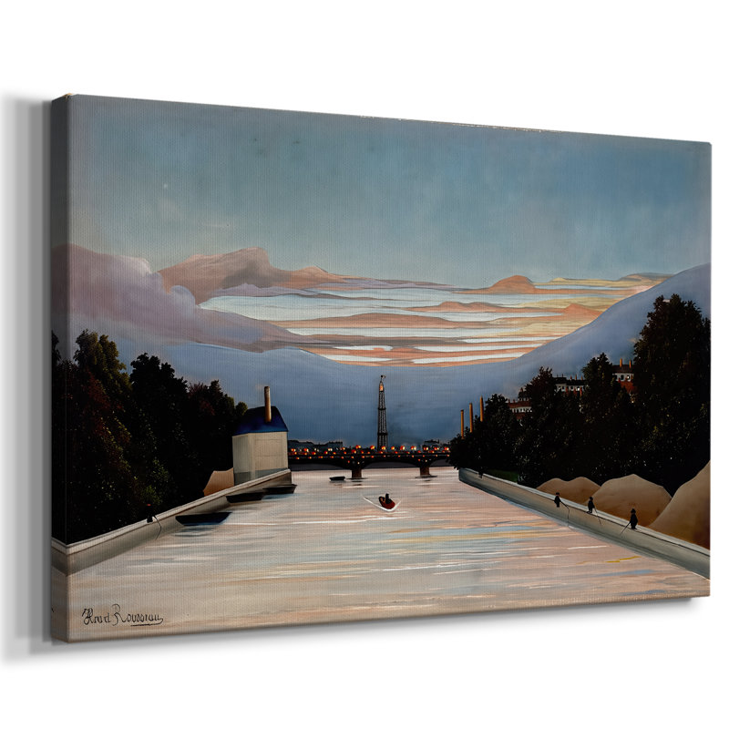 The Eiffel Tower (La Tour Eiffel)-Henri Rousseau-Gallery Wrapped Canvas-c. 1898, 18 x 27