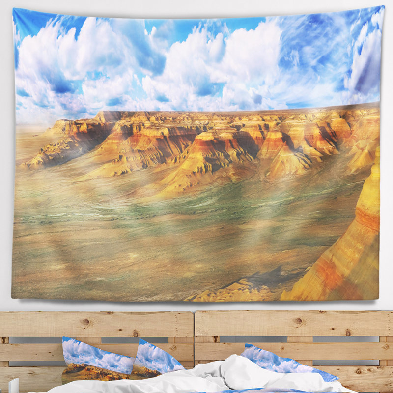 Paysage avec plateau Ustyurt, H 50 po x l 60 po