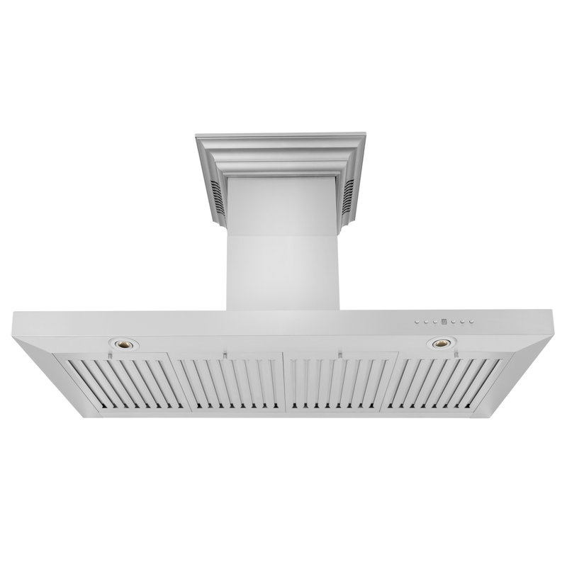 30" 400 CFM Ducted Wall Mount Range Hood, Stainless Steel, 48"