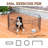24in Foldable Metal Exercise Pen/pet Playpen