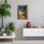 Art mural personnalisé sur toile de plage tropicale personnalisée avec noms et date sur mesure - Décor romantique de palmier au coucher du soleil-1580927964-1580927954