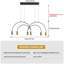 6 - Light Black LED Kitchen Island Pendant