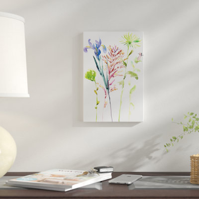 « aquarelle floral study iii », reproduction de peinture à l’aquarelle sur toile