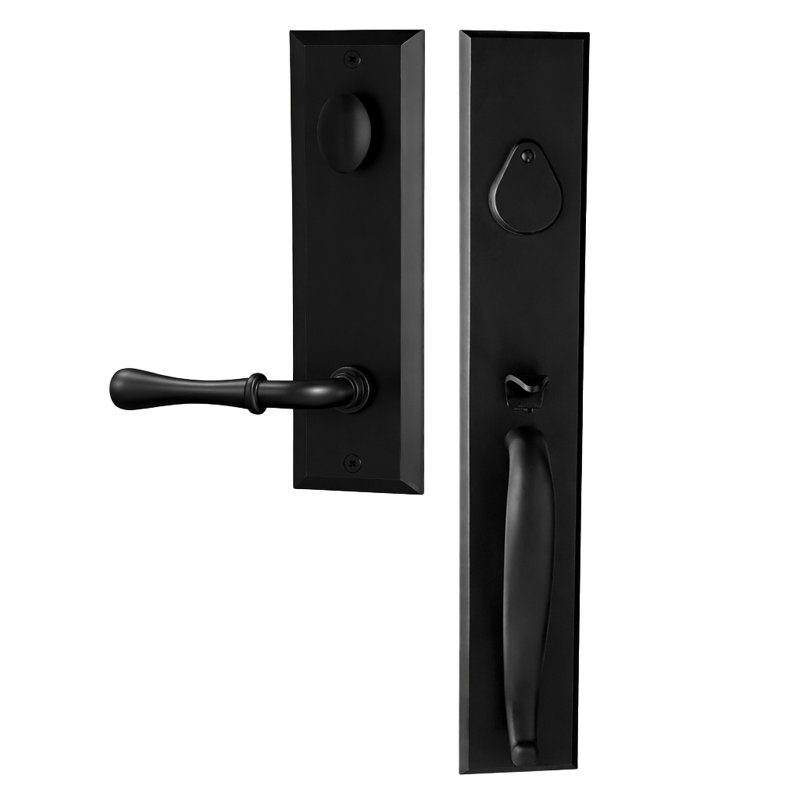 Ensemble de poignées Charleston Bravura 980G-931 avec levier Huntsville noir mat - L, Noir mat, Left