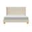 Mickenzi Wingback Platform Bed Frame with Tufted Headboard-998989256