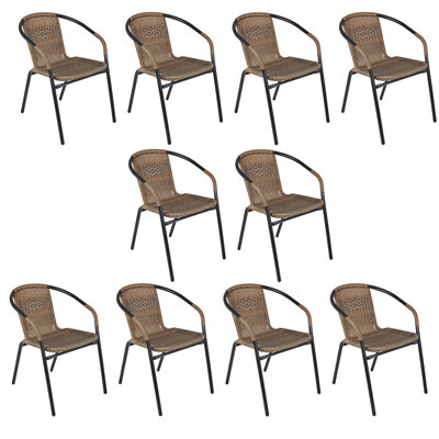 Bedran Metal Outdoor Stacking Dining Armchair