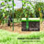 Tunnel Tomato Greenhouse with 4 Hoops and Top Tap, Pointed Bottom and Guy Ropes, 400 x 123 x 171 cm