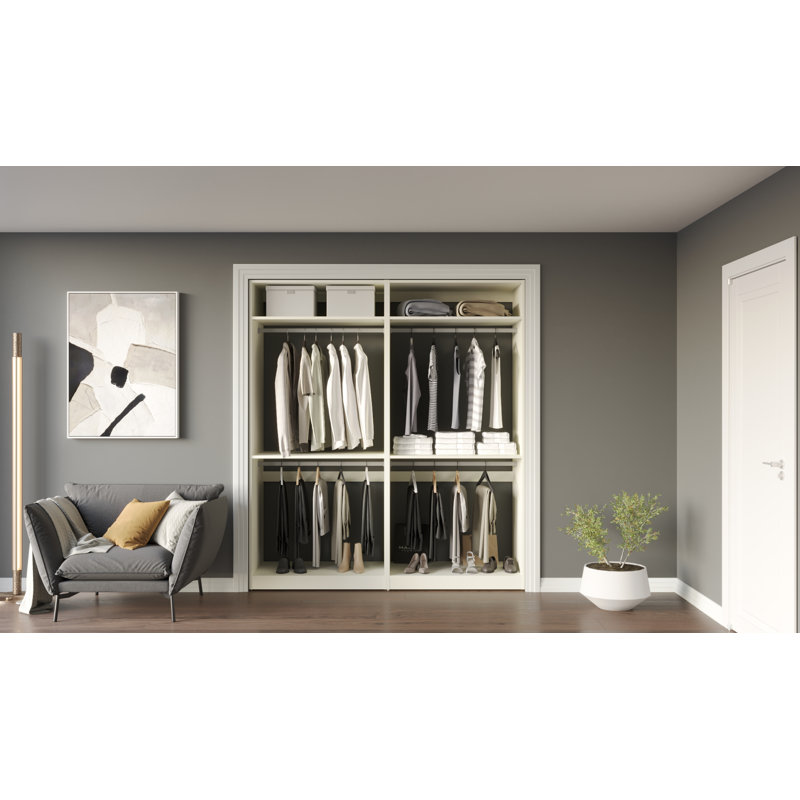  76" Closet System - CBSC026-802, White