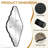 Irregular Wavy Wall Mirror - Aluminum Alloy Frame Decorative Vanity Mirror for Bathroom, Bedroom, Entryway-242403933-242403931
