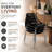 Hadda Stackable Dining Chair with Floral Cutout Back and Stainless Steel Legs – Modern Metal Side Chair for Kitchen, Dining Room, or Restaurant-434286776
