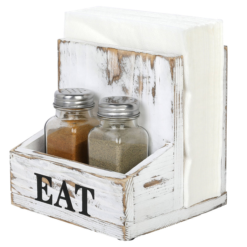 Napkin Holder with 2 Spice Shakers