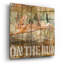  «Rabbit On The Run» par Art Licensing Studio, art mural en verre acrylique, 24 po x 24 po-2143419734