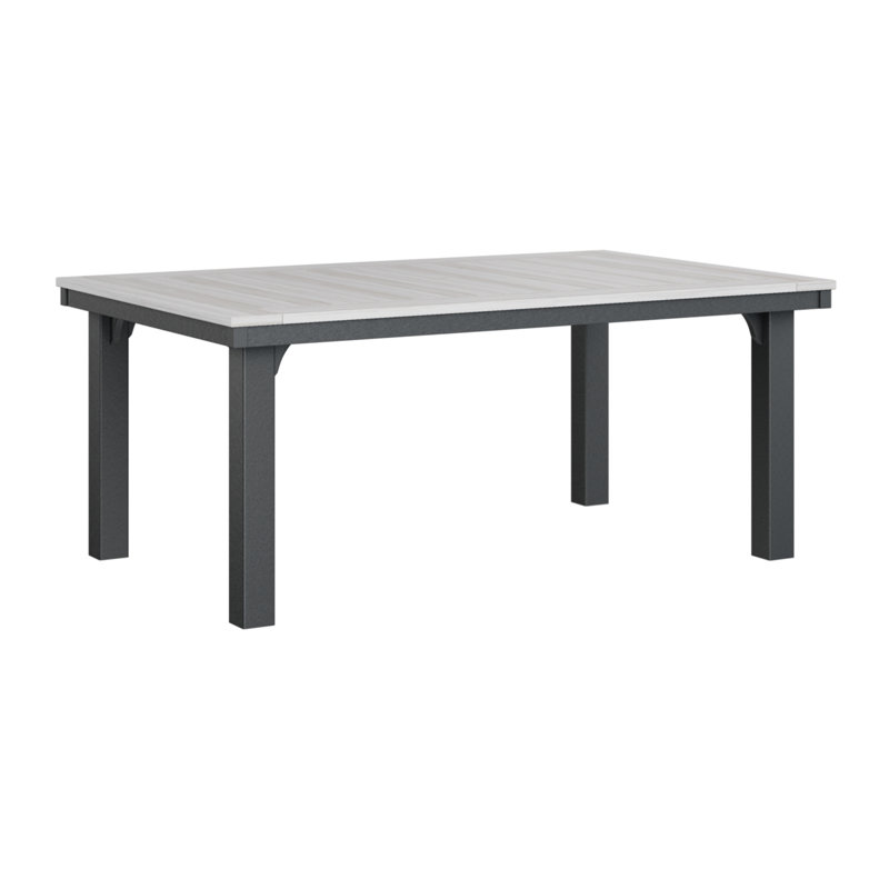 Homestead Outdoor Dining Table, Seashell, Black