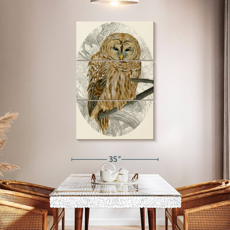 Brampt Barred Owl I, 50" H x 32" W