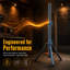 Slim Mini Adjustable Tripod Speaker Stands with Pole Mount