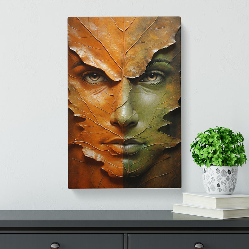 Leaf Symbolism - Wrapped Canvas, 50cm H x 35cm W x 3cm D