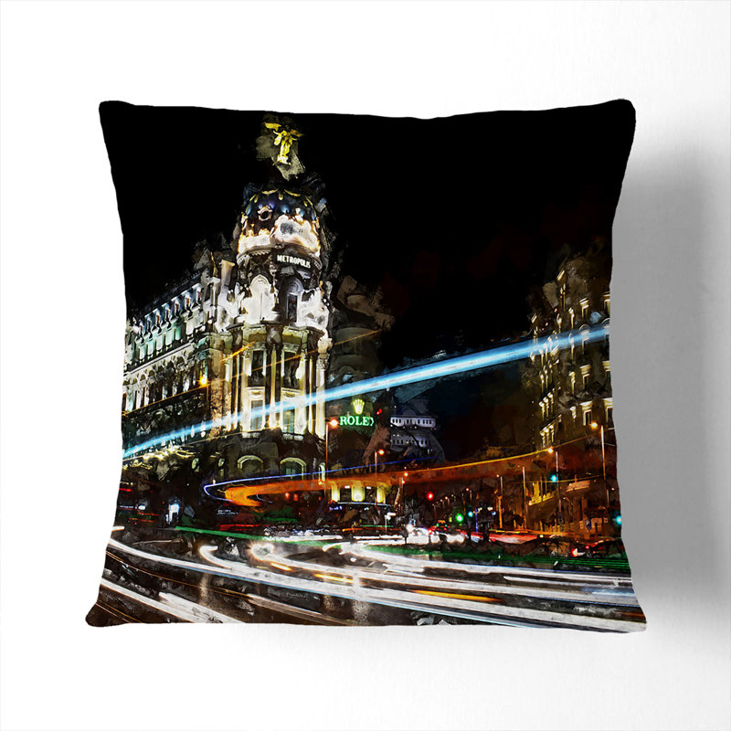 Square Throw Cushion, 40cm H x 40cm W x 15cm D