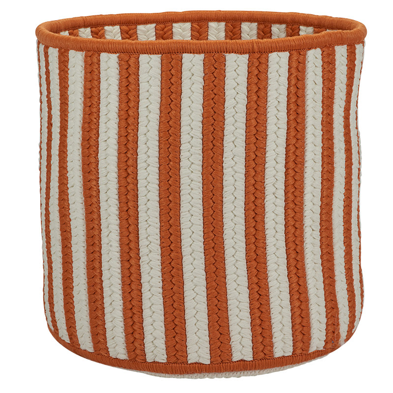 Panier Breakwater Bay, H 10 po x l 12 po x P 12 po, Orange