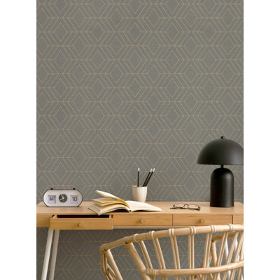 Rouleau de papier peint adhésif L 18 pi x l 24 po Diamond