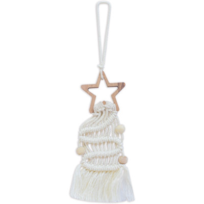 Star Ornament -Cream - Set of 2