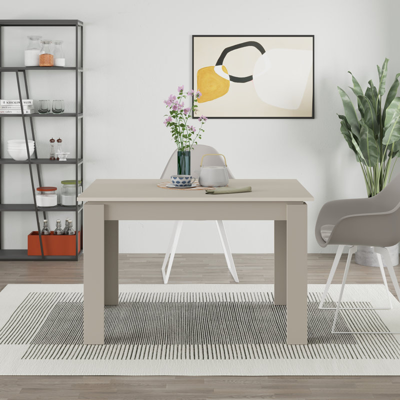170 cm Extendable Rectangular Dining Table, Sandstone