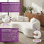Canapé moderne incurvé moderne avec technologie de compression, aucun assemblage requis - mousse et ressorts haute densité, tissu en velours de peluche, design minimaliste pour les petits espaces-1400251665