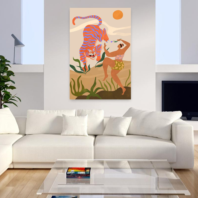Art contemporain contemporain, H 48 po x l 32 po