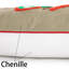 Housse de coussin d'hiver en chenille à thème d'hiver
