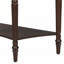 Console Farmhouse en demi-lune avec tablette de tiroir décorative rustique pour entrée, salon, couloir et vestibule-114298732