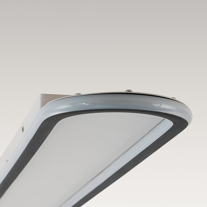 Kesly 1 - Light Round / Oval LED Semi Flush Mount, 2.4" H x 39.4" W x 5.9" D