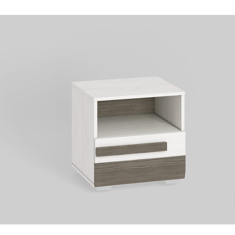 Azara 46cm W Manufactured Wood Bedside Table