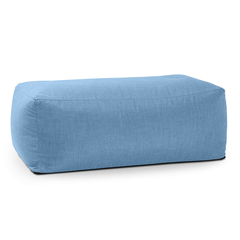 Repose-pieds d'extérieur avec coussin Sunbrella® Charolotte, Bleu