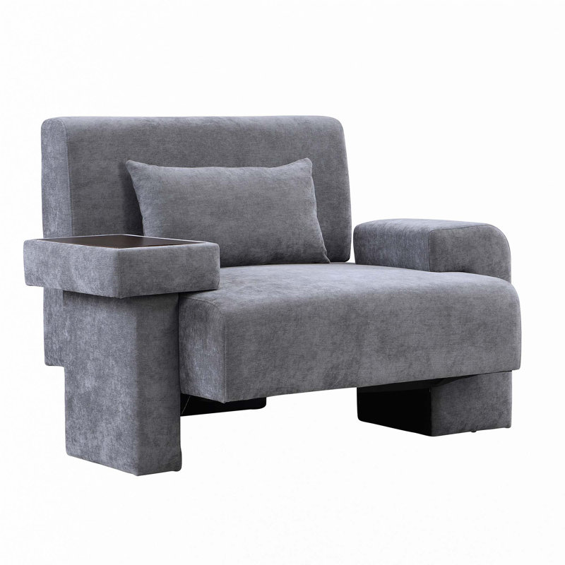 Oversized Armchair, Gray
