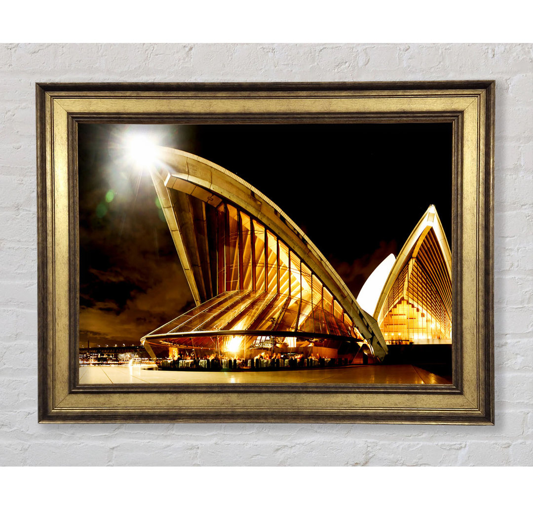 Sydney Opera House Golden Glow - Druck