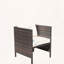 Chaise de salle à manger en rotin avec structure en acier et coussin amovible Liberatore PE