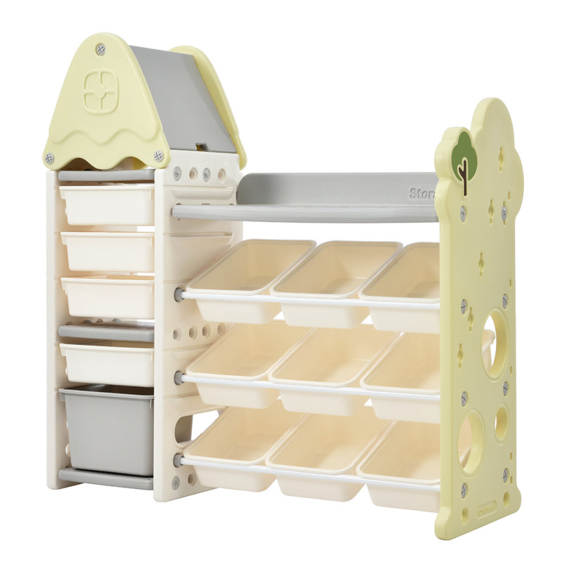 Organisateur de jouets avec bacs Ghedeon Harriet, Vert