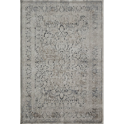 Danise Abstract Tan Navy Area Rug