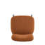 Méridienne Boucle en bois massif de 25,5 po - Orange élégante et confortable pour le salon, la chambre à coucher et le bureau-53265196