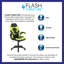 Ergonomic Adjustable Swivel Computer Gaming Chair with Flip-up Arms-1198405752