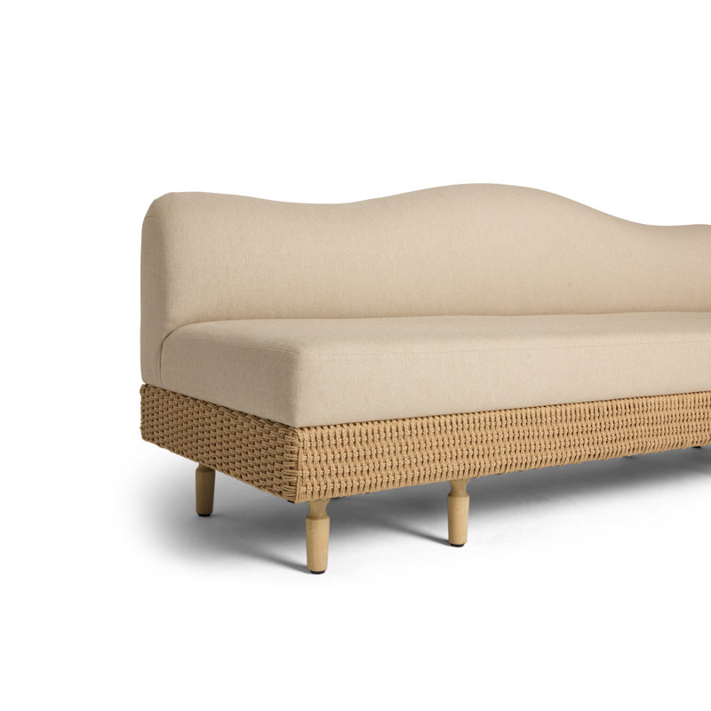 Iris Woven Linen Bench