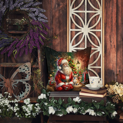 Coussin Chihuahua and Santa Claus