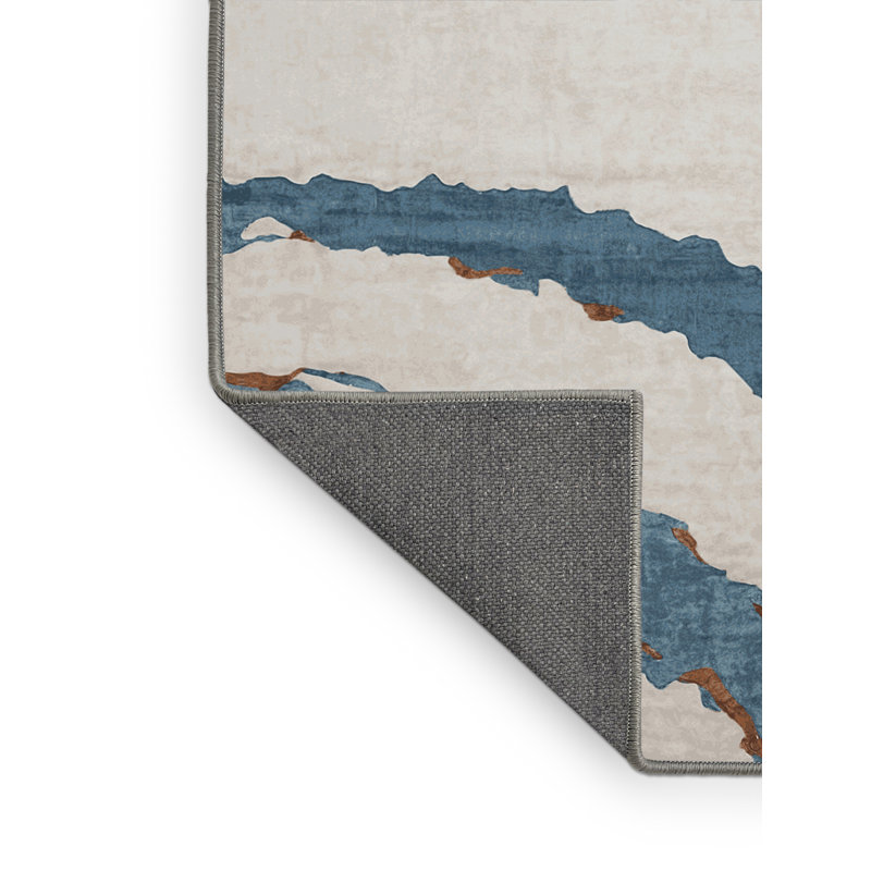 Tapis gris soyeux et moelleux, Rectangle 5 pi x 7 pi