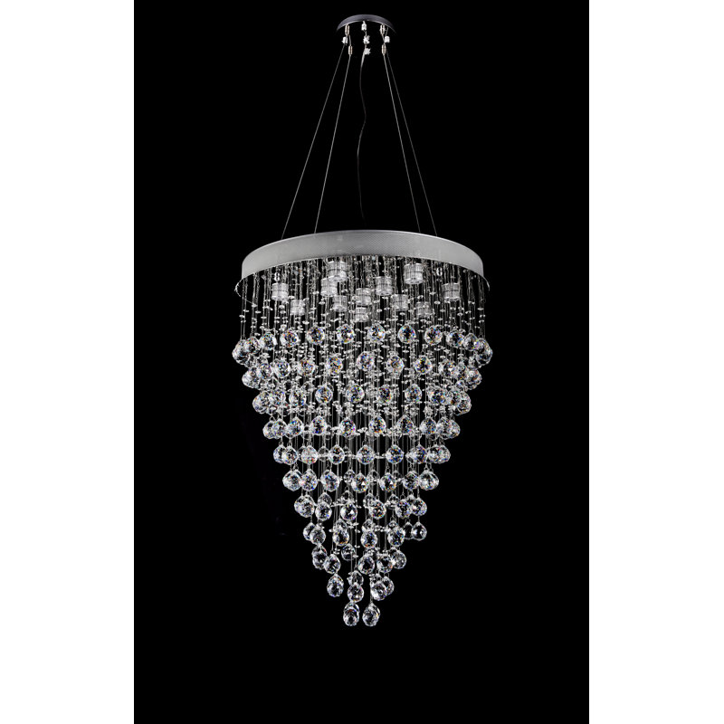 Nicollet 12 - Light Dimmable Tiered Chandelier