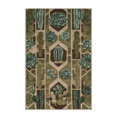 Tapis brun lavable à la machine