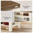 Home Bar Table With Storage Shelves, Farmhouse Bar Cabinet For Kitchen Dining Room-1924834598